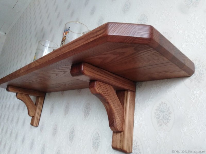 Каминная полка из дерева