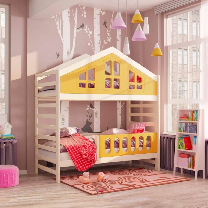 Двухъярусная кровать детская Domus Mia Loft Alfa