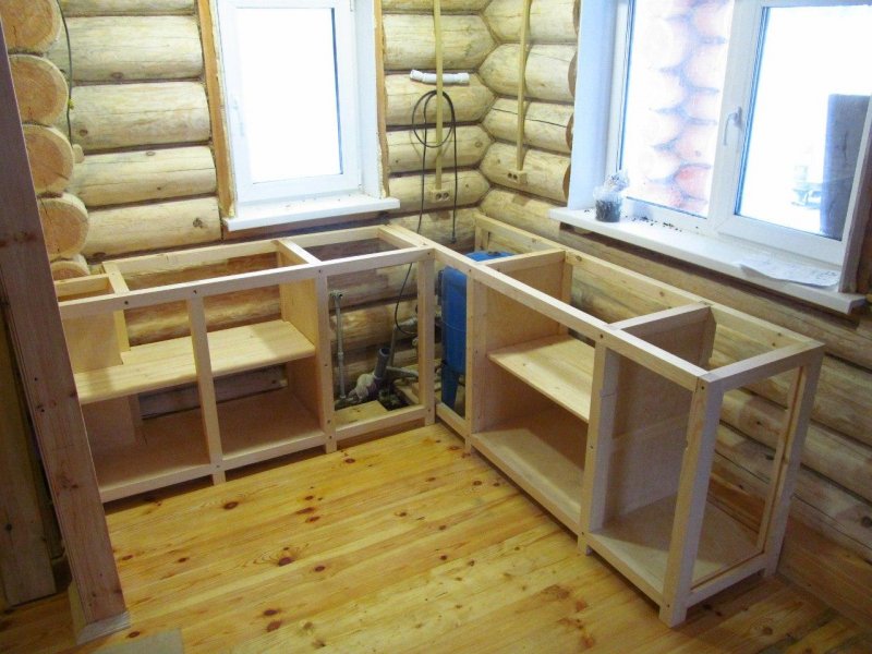 Каркас кухни из мебельных щитов