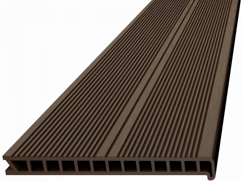 Ступень ДПК Deckron 320*28*4000мм (пустотелая) коричневый (арт. Stdrp4000br)