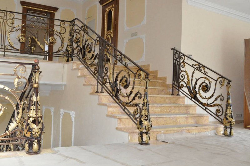 Перила кованые для лестницы Барокко