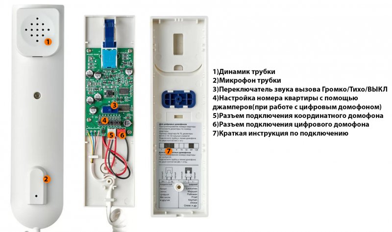 Универсальная трубка домофона Laskomex HAMELEONPRO F-8