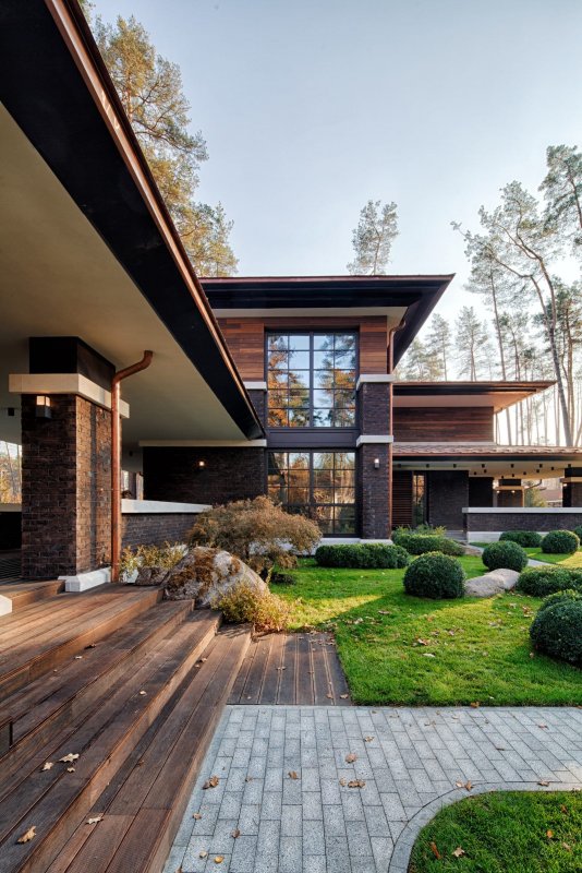 Дом в стиле Райта от Yunakov Architecture Design