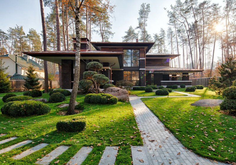Дом в стиле Райта от Yunakov Architecture Design