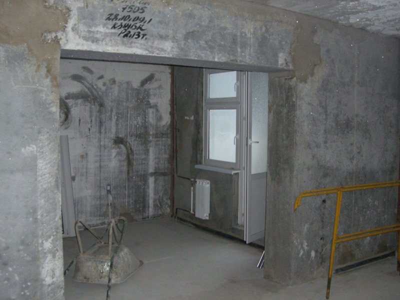 Панельный дом внутри