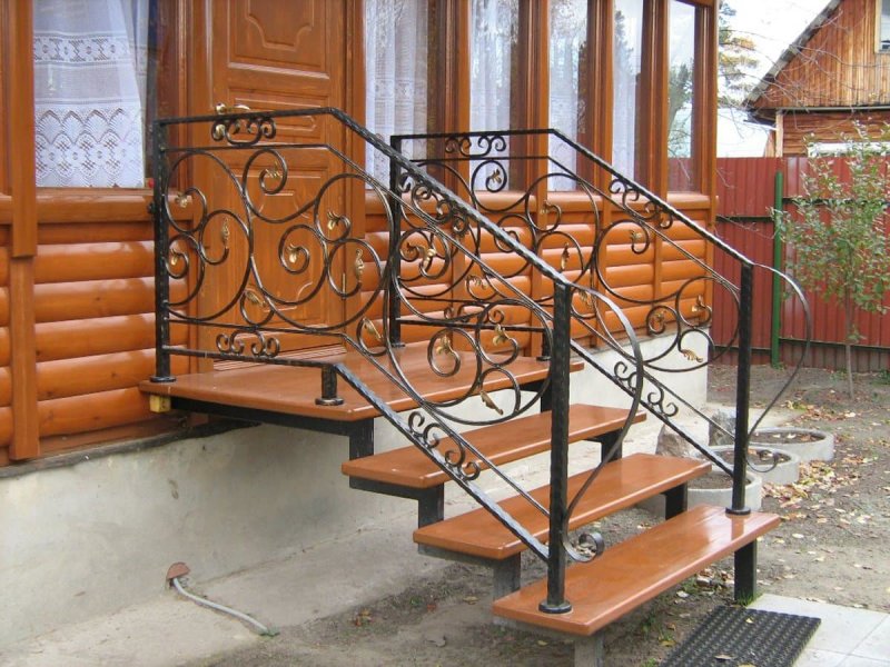 Кованые лестницы уличные