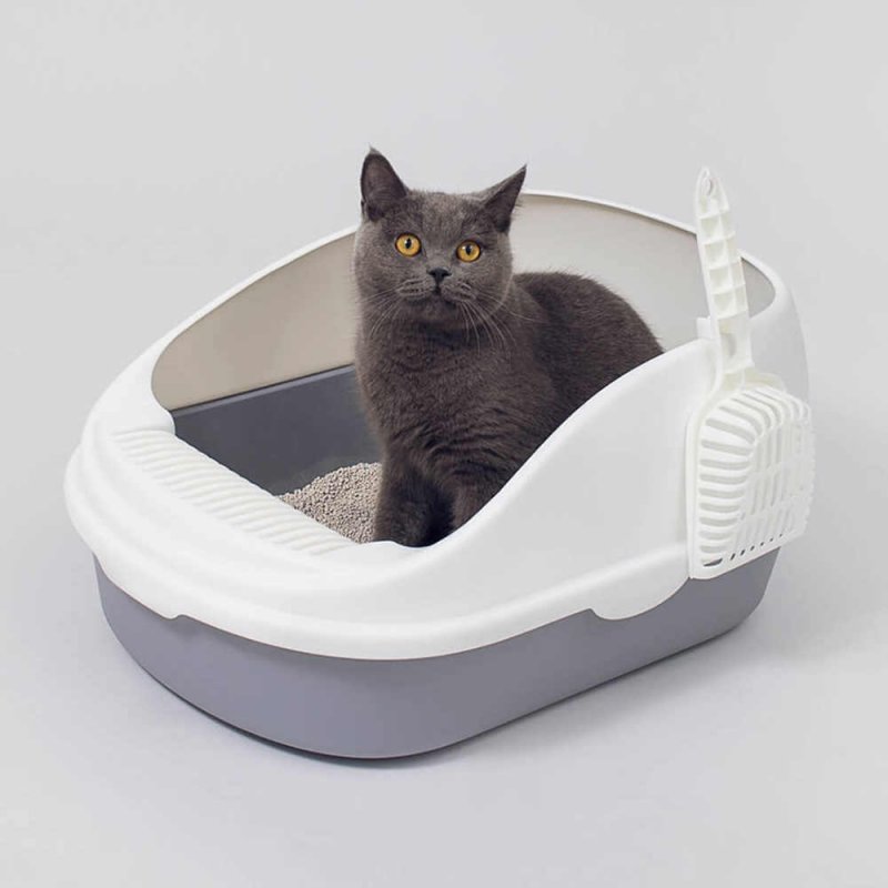 Лоток для кошек Xiaomi Semi-open Cat Litter White