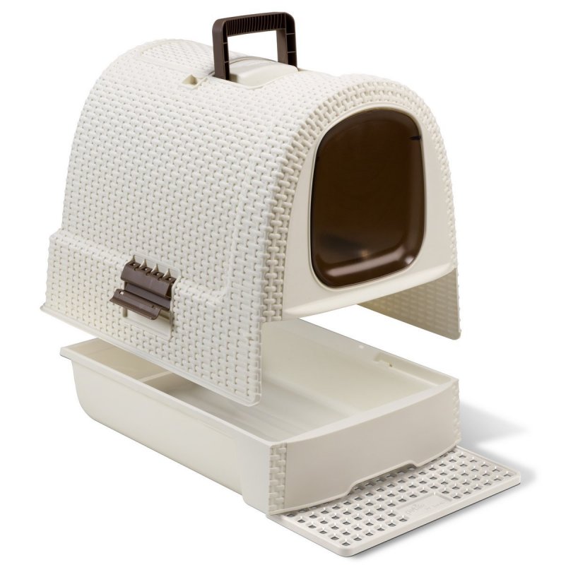 Curver Petlife туалет домик для кошек кремово-коричневый 51 x 39 x 40 см