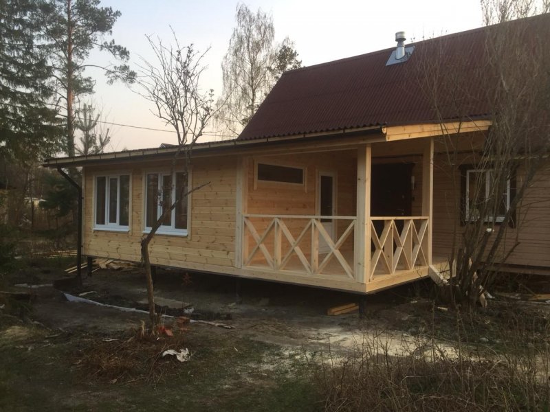 Хозблок пристроенный к дому