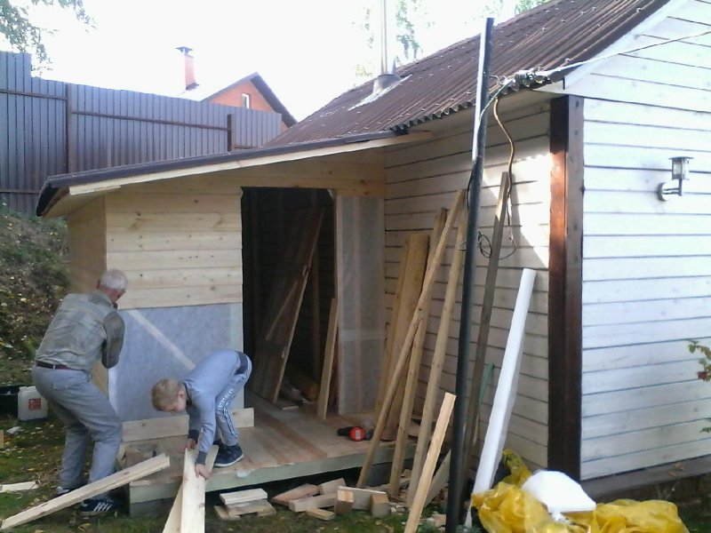 Хозблок пристройка