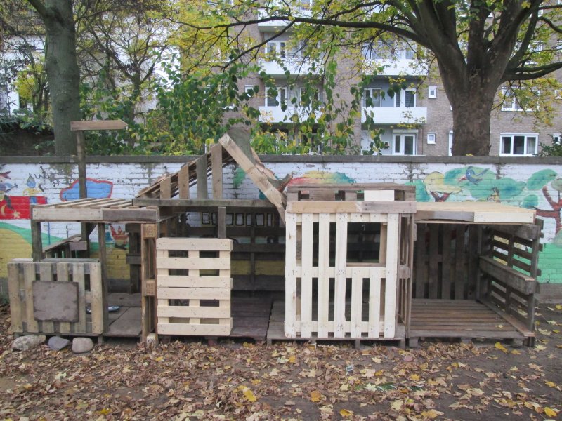 Детские площадки из поддонов