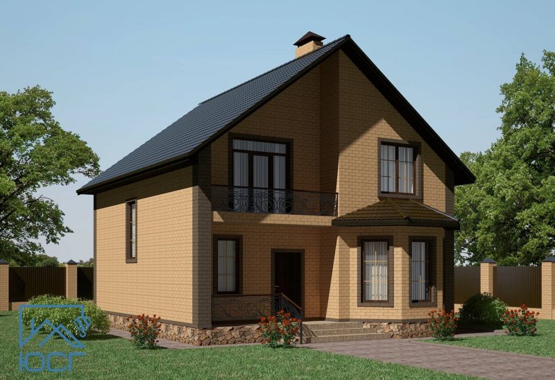 Дом кирпичный 110 кв.м с мансардой