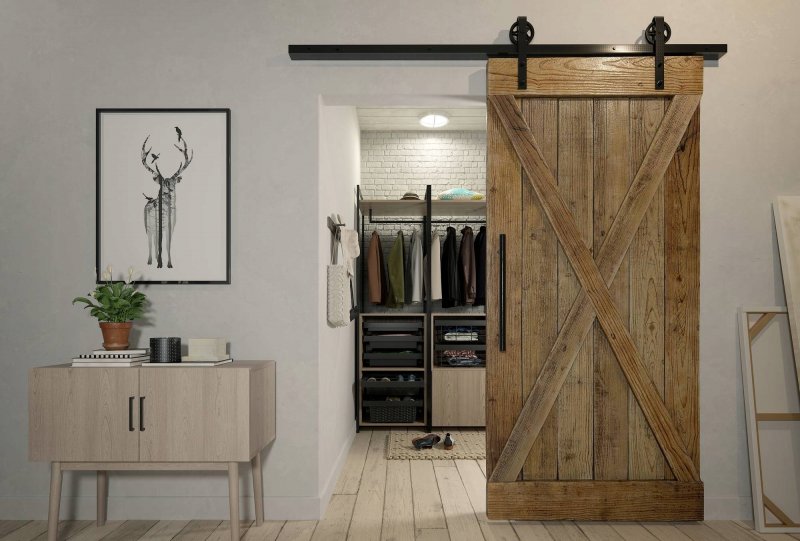 Амбарная дверь Loft модель 11