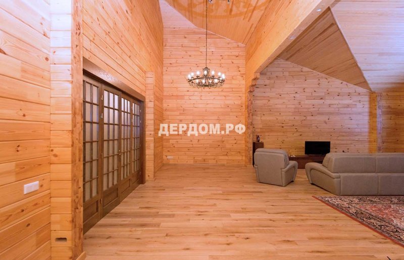 Дом из профилированного бруса внутри