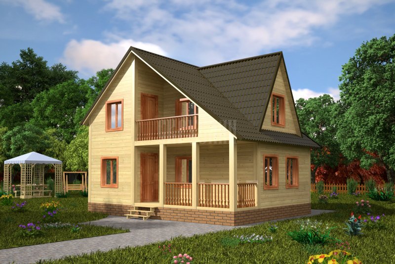 Каркасный дом 8 на 8