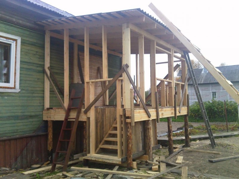 Каркасная пристройка