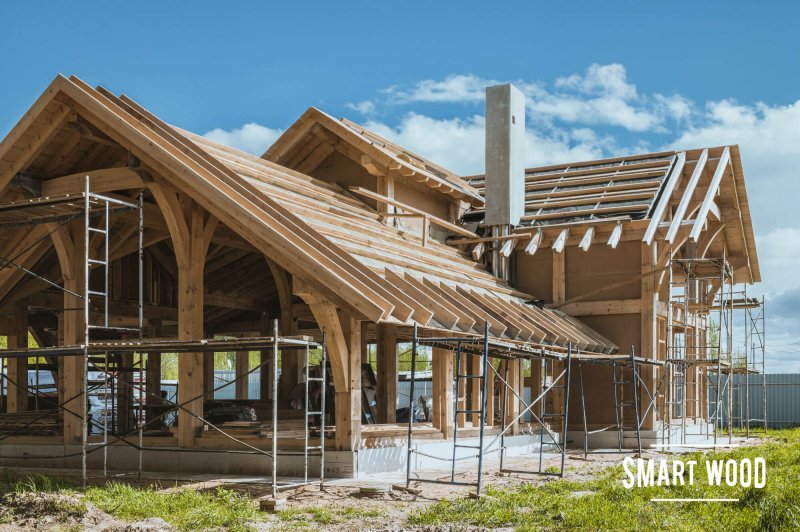 Каркасный дом по технологии Timber frame