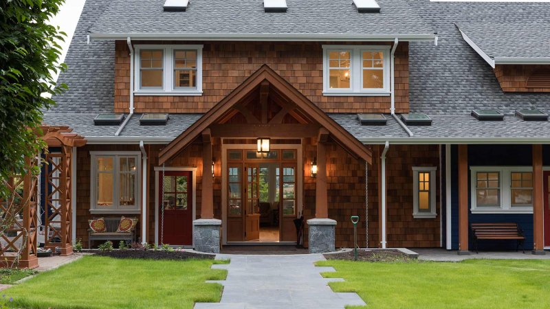 Экстерьеры домов Timber frame