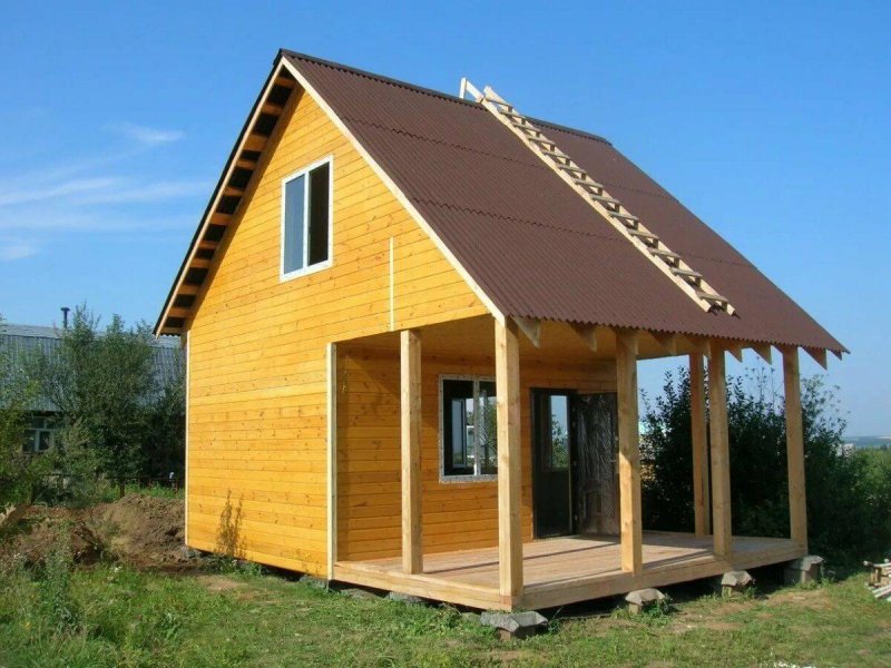 Каркасный дачный дом