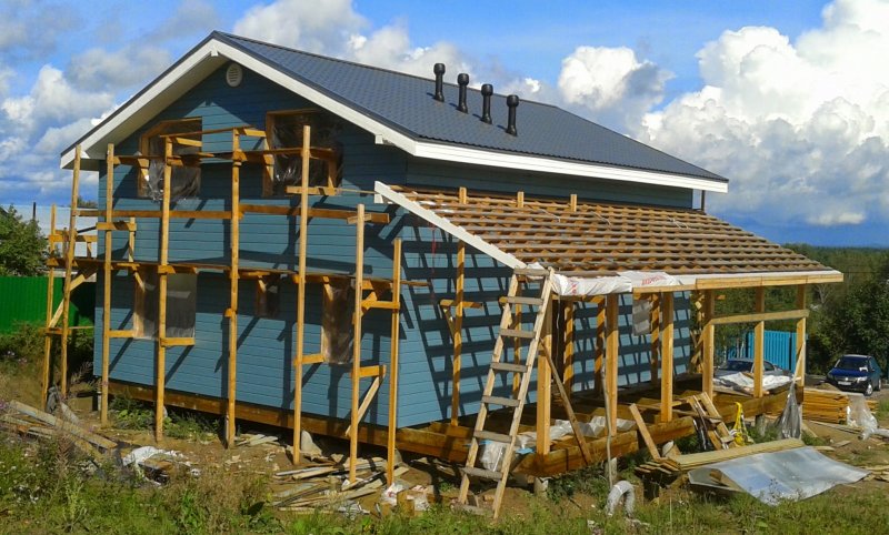 Кровля в каркасном доме