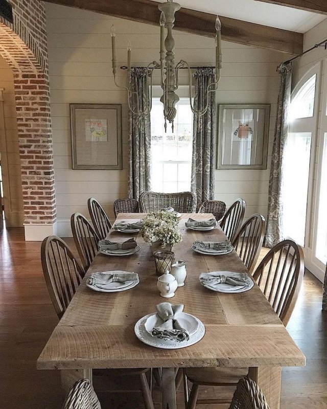 Столовая в стиле Modern Farmhouse