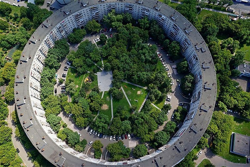 Улица Довженко Москва круглый дом