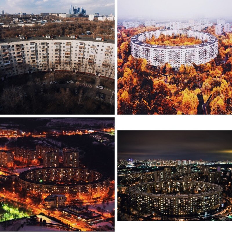 Знаменитый круглый дом в Москве