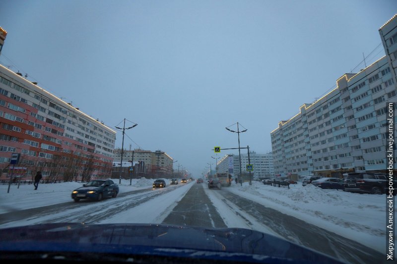 Дома на сваях в Воркуте на вечной мерзлоте