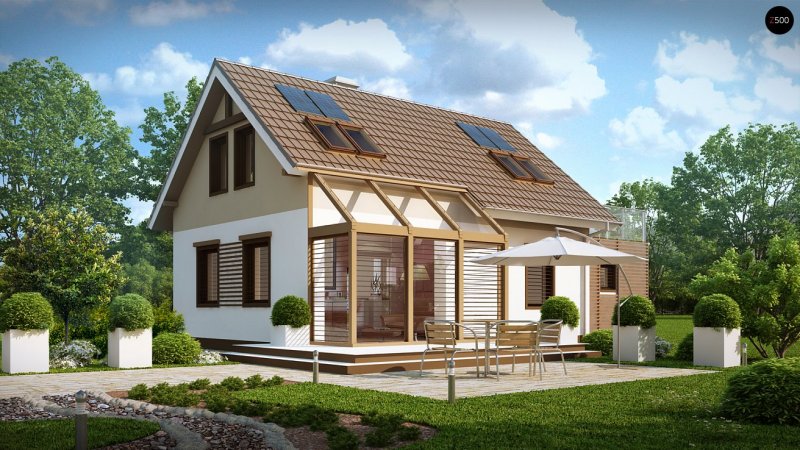 Проекты каркасных домов z500