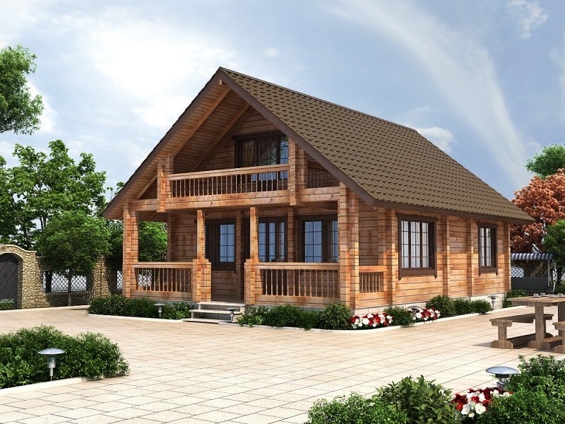 Дом из клееного бруса 9*10