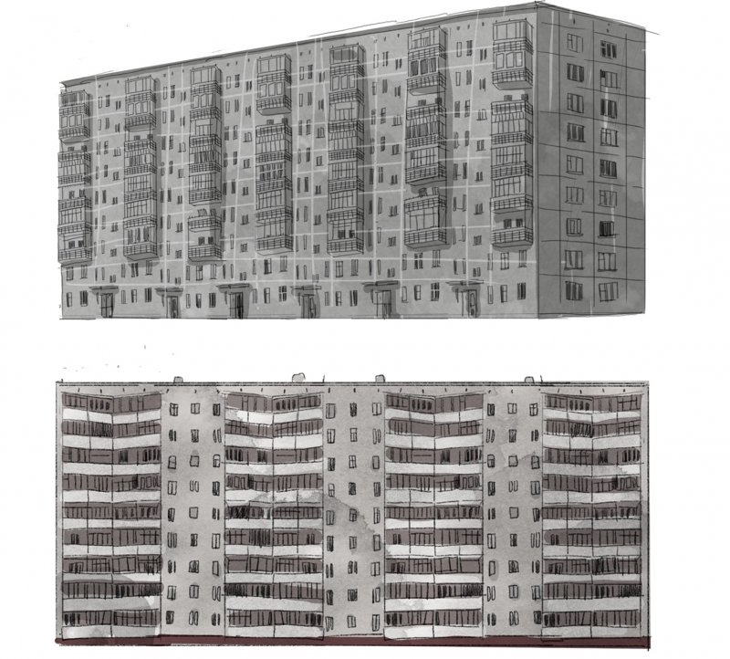 Панельная 9ти этажка в Москве