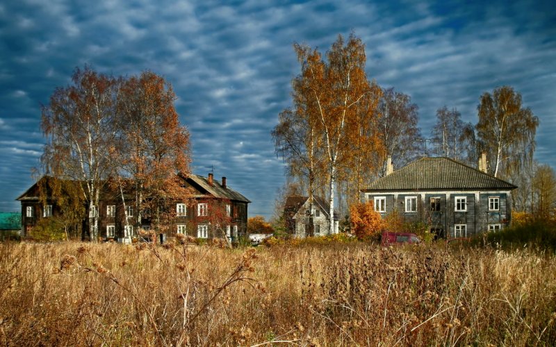 Тверская деревня осень