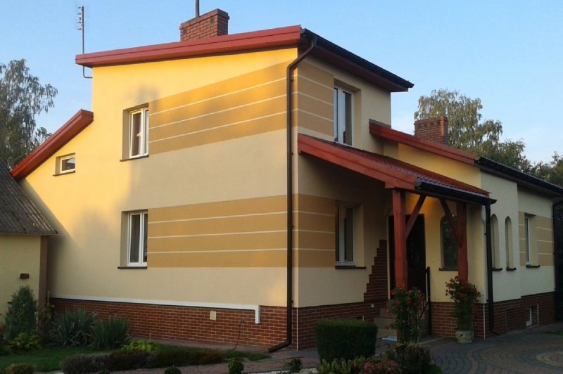Покраска фасада частного дома