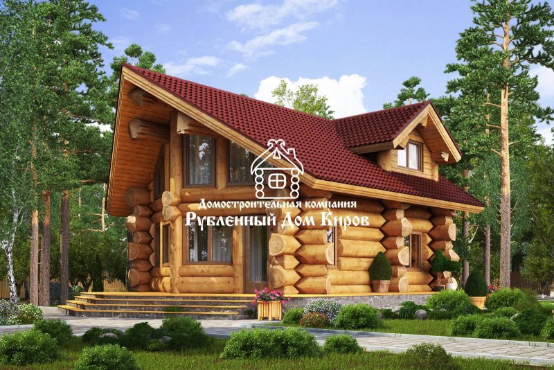 Канадский кедр сруб