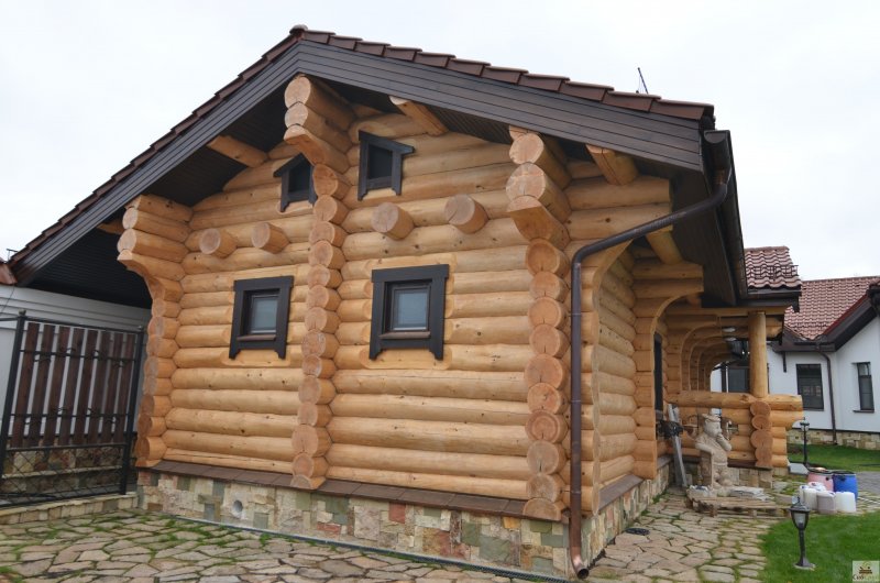 Баня из рубленного бревна