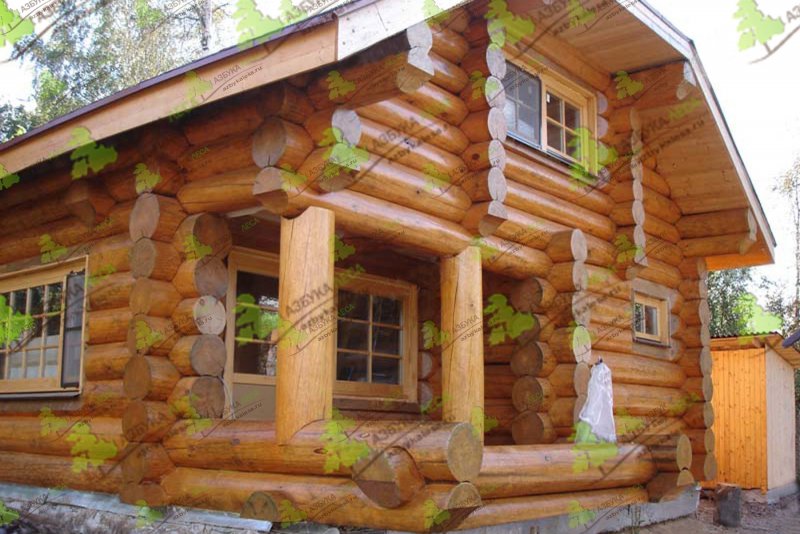 Бревенчатый дом сруб