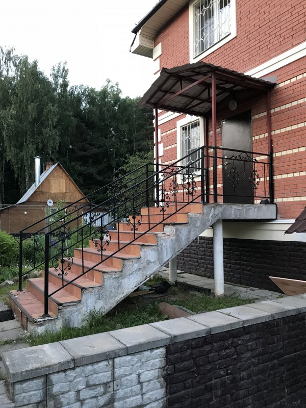 Крыльцо для высокого фундамента