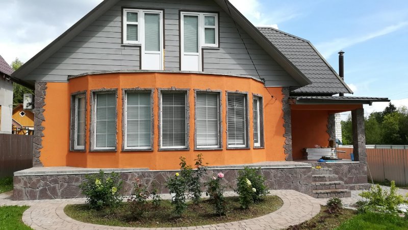 Реконструкция фасада дачи