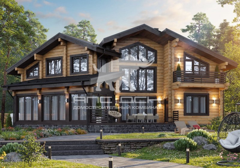 Дом из клееного бруса Саарланд