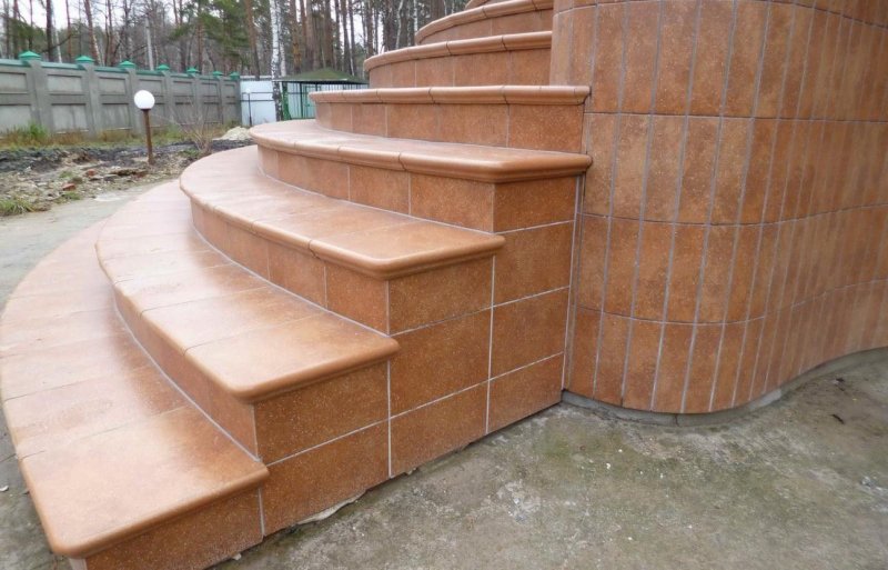Клинкерные ступени для крыльца