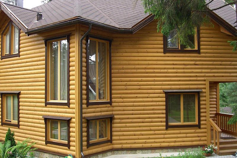 Отделка фасада блок хаусом
