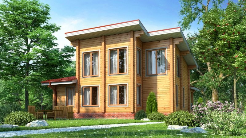 Дом из клееного бруса Сапсан