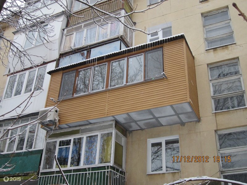 Балкон с выносом первый этаж