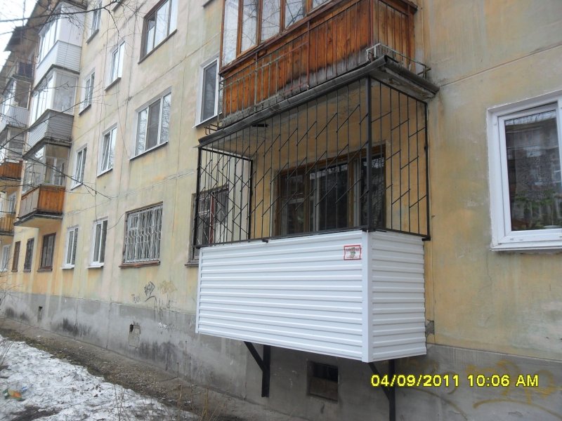Лоджия на первом этаже