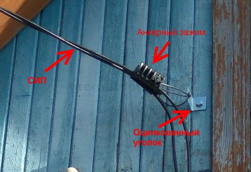 Соединение 2 СИП проводов