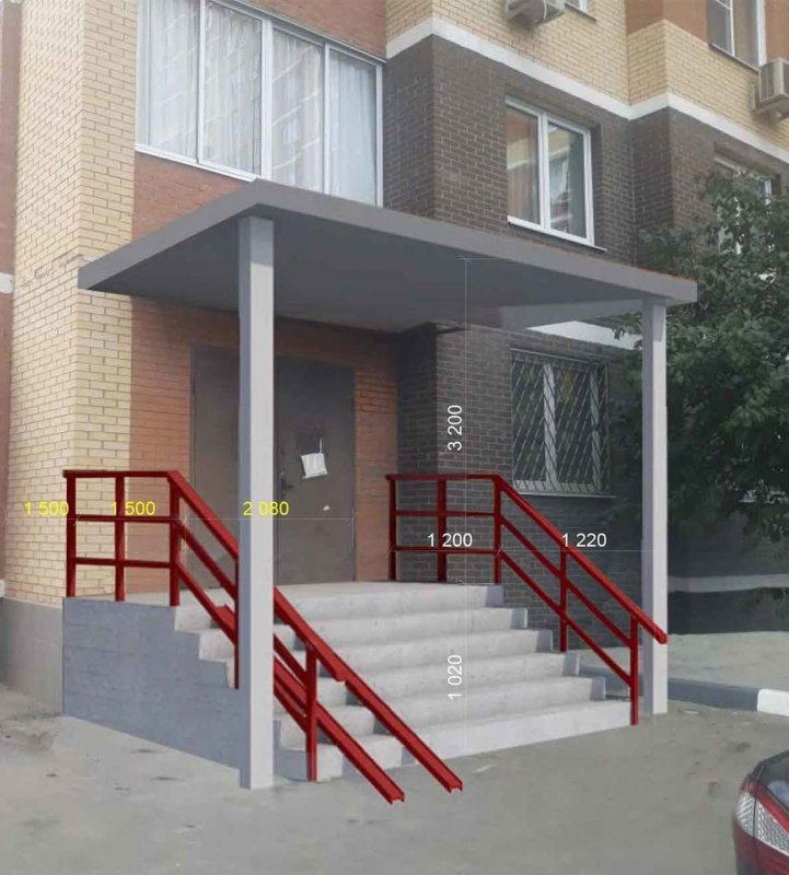 Входная группа в панельном доме