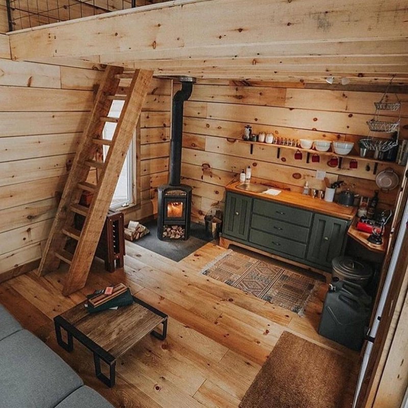 Tiny House с печкой