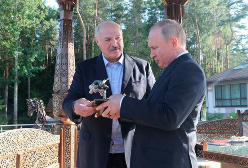 Путин и Лукашенко в Минске
