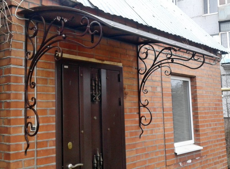Кованые козырьки