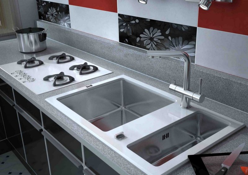 Врезная кухонная мойка Zorg inox gl-5077-ov-White 77х50см нержавеющая сталь